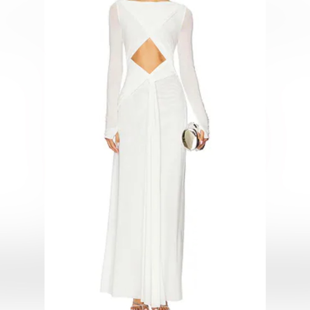MISHA COLLECTION White Long Sleeve Dress